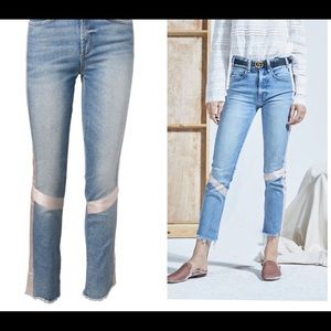 McGuire High Waist Vintage Slim Tuxedo Stripe Jeans Size 26
